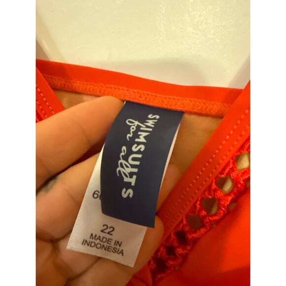 Swimsuits For All Red One Piece - Picture 4 of 8